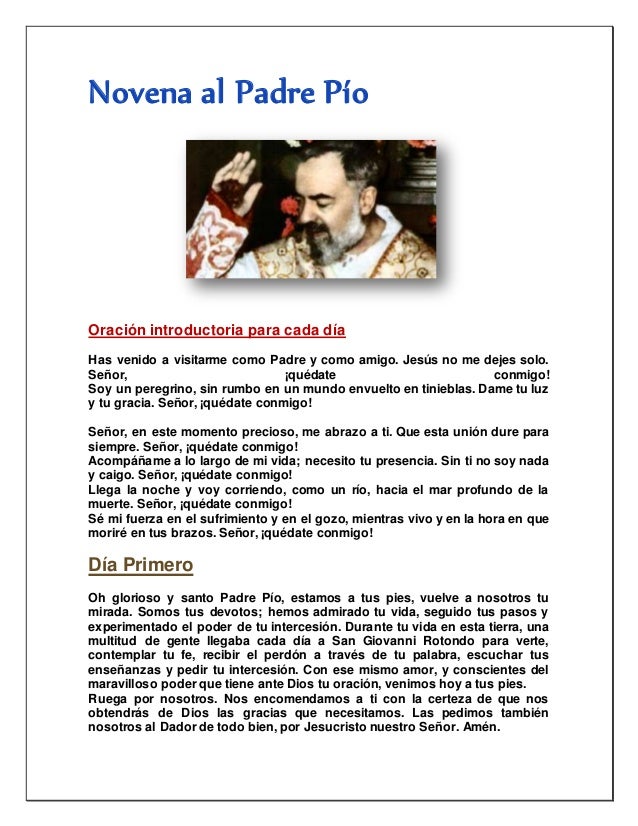 Novena Al Padre Pio