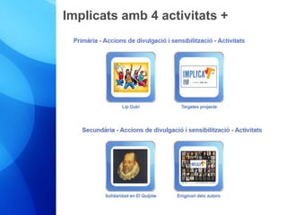 Implicats amb 4 activitats + 
 