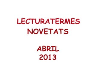 LECTURATERMES
 