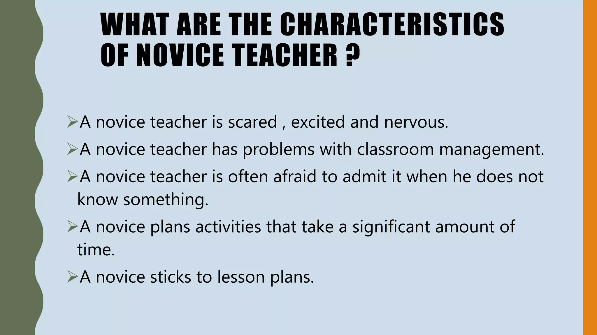 Novice and expert teacher | PPT