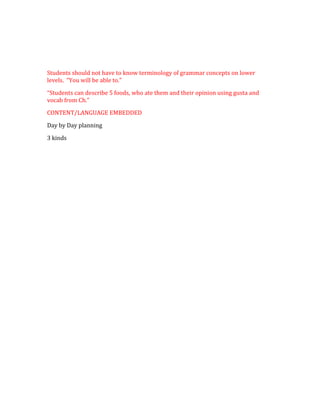 What do I have to do to make sure they can succeed at that Master Objective and Assessment.