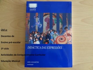 Útil a: Docentes de Ensino pré-escolar 1º ciclo Actividades de Enriquecimento Curricular Educação Musical 