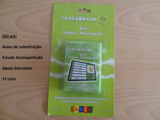 Útil em: Aulas de substituição Estudo Acompanhado Apoio Educativo 1º ciclo 