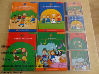 Útil em: Ensino pré-escolar 1º ciclo Actividades de Enriquecimento Curricular Educação Musical 