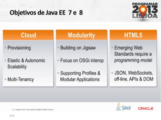 Objetivos de Java EE 7 e 8
# 20
 