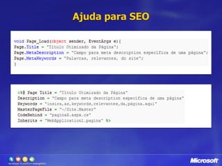 Roteamento de URLs no Web Forms