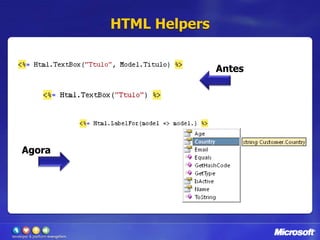 HTML HelpersouAntesAgora