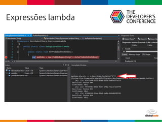 Globalcode – Open4education
Expressões lambda
 