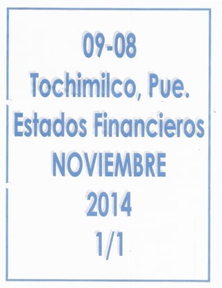 ESTADOS FINANCIEROS NOVIEMBRE 2014