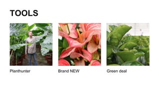 TOOLS
Planthunter Brand NEW Green deal
 