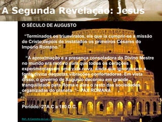 A Segunda Revelação: Jesus