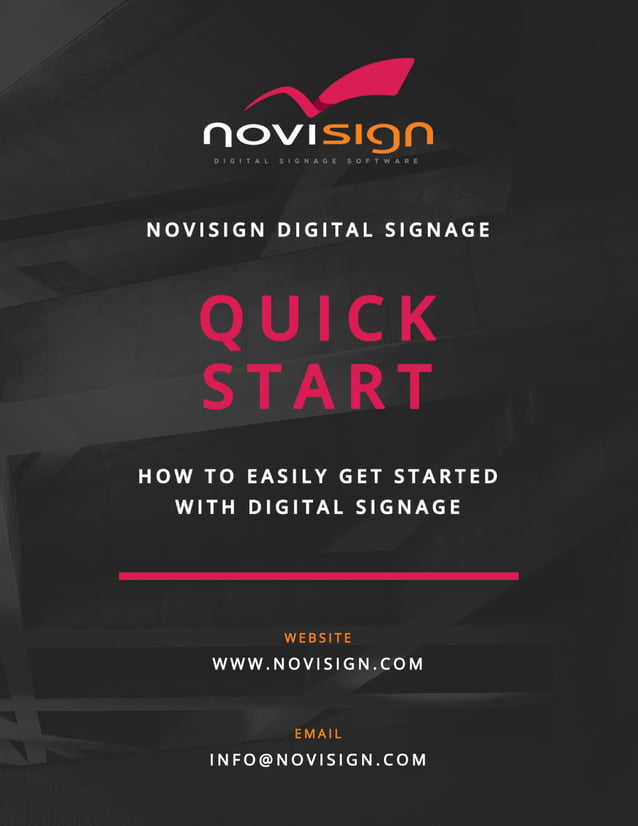 NoviSign - Quick Start User Guide | PDF