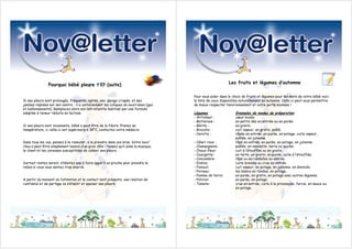 Pourquoi bébé pleure t’il? (suite)                                                         Les fruits et légumes d’automne

                                                                                     Pour vous aider dans le choix de fruits et légumes pour les mets de votre bébé voici
Si ses pleurs sont prolongés, fréquents, agités, ses poings crispés, et ses          la liste de ceux disponibles naturellement en automne. Celle-ci peut vous permettre
jambes repliées sur son ventre : il a certainement les coliques du nourrisson (gaz   de mieux respecter l’environnement et votre porte monnaie !
et ballonnements). Remplacez alors son lait infantile habituel par une formule
adaptée à teneur réduite en lactose.                                                 Légumes                  Exemples de modes de préparation
                                                                                     -   Artichaut :          cœur mixés.
                                                                                     -   Betterave :          en petits dés en entrée ou en purée.
Si ses pleurs sont incessants, bébé a peut être de la fièvre. Prenez sa              -   Blette :             en gratin.
température, ci celle-ci est supérieure à 38°C, contactez votre médecin.             -   Brocolis :           cuit vapeur, en gratin, poêlé.
                                                                                     -   Carotte :            râpée en entrée, en purée, en potage, cuite vapeur,
                                                                                                              poêlée, en julienne.
Dans tous les cas, pensez à le rassurer, à le prendre dans vos bras. Votre bout'     -   Céleri rave :        râpé en entrée, en purée, en potage, en julienne.
chou a peut être simplement besoin d’un gros câlin ! Pensez qu’il aime la musique,   -   Champignons:         poêlés, en omelette, tarte ou quiche.
le chant et les caresses susceptibles de calmer ses pleurs.                          -   Choux fleur:         cuit à l’étouffée ou en gratin.
                                                                                     -   Courgette:           en tarte, en gratin, en purée, cuite à l’étouffée.
                                                                                     -   Concombre:           râpé ou en rondelles en entrée.
Surtout restez serein, n’hésitez pas à faire appel à un proche pour prendre le       -   Endive:              cuite braisée ou crue en entrée.
relais si vous vous sentez trop énervé.                                              -   Fenouil:             cuit vapeur, en potage, en julienne, en émincés.
                                                                                     -   Poireau:             les blancs en fondue, en potage.
                                                                                     -   Pomme de terre:      en purée, en gratin, en potage avec autres légumes.
A partir du moment où l’attention et le contact sont présents, une relation de       -   Potiron:             en purée, en potage.
confiance et de partage va s’établir et apaiser ses pleurs.                          -   Tomate:              crue en entrée, cuite à la provençale, farcie, en sauce ou
                                                                                                              en potage.
 