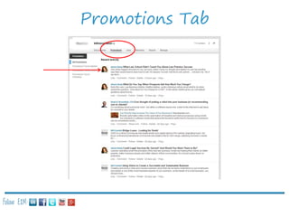 Promotions Tab

Follow E2M:

 
