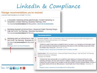 LinkedIn & Compliance

Follow E2M:

 