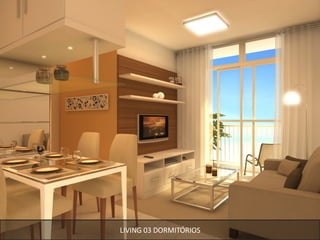 LIVING 03 DORMITÓRIOS 