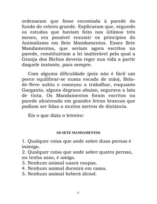 27
% 1 * 6
* ! < % 1 /
1 % * 9 % 7
% / E % E
% % % 3 % ! 3
% / 1 %
/ % , 1
"
1 / % !
% % * > 0 *, %
1 + 8 % % @/ 8
8F + % + / 1
/ + < /
! % * %
% + 1
% % % L !
1 2
OS SETE MANDAMENTOS
Q!D 1 1 + 0
% !
'!D 1 1 + 1 /
/0 % !
P!F % % , !
R!F % % % , % % !
S!F % % + + , , !
 