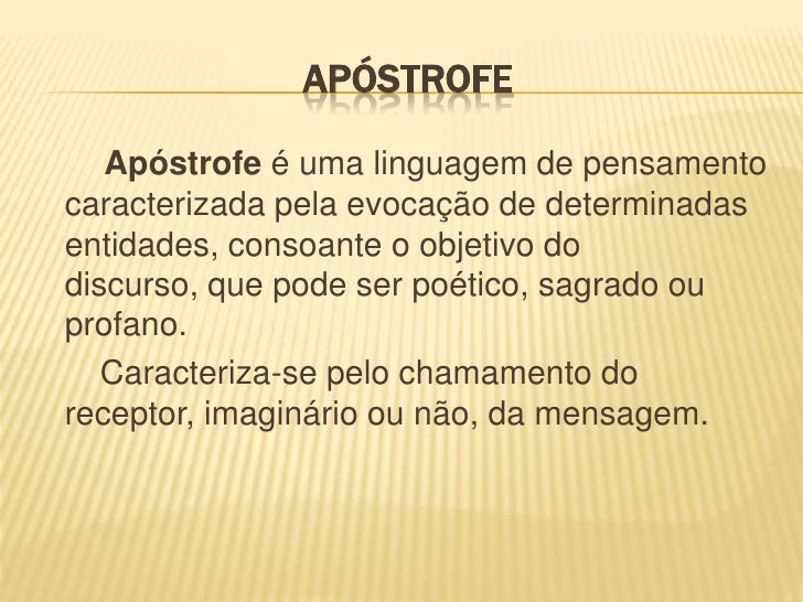 Figura de Linguagem: Pensamento