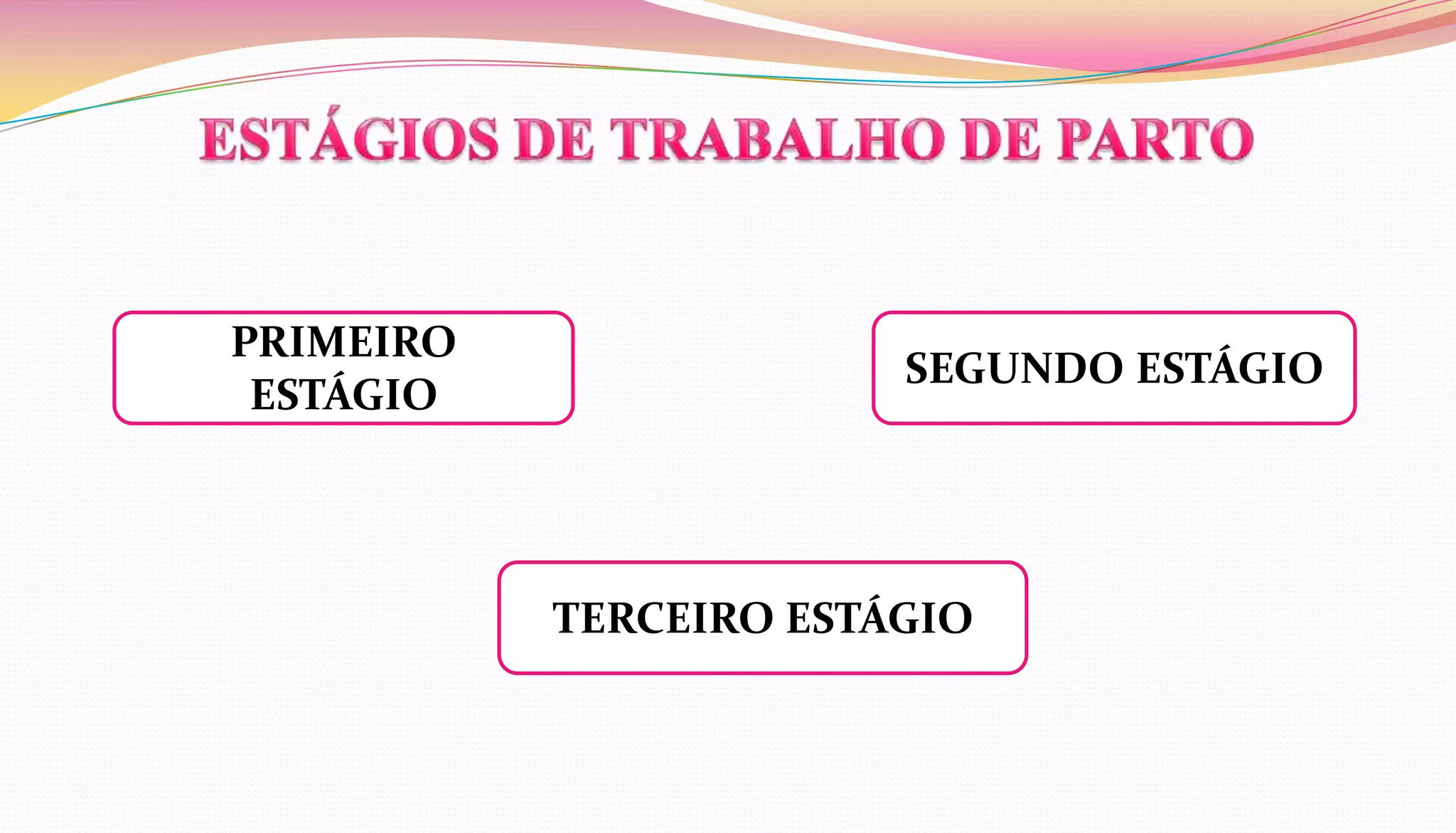 PRIMEIRO
ESTÁGIO
TERCEIRO ESTÁGIO
SEGUNDO ESTÁGIO
 