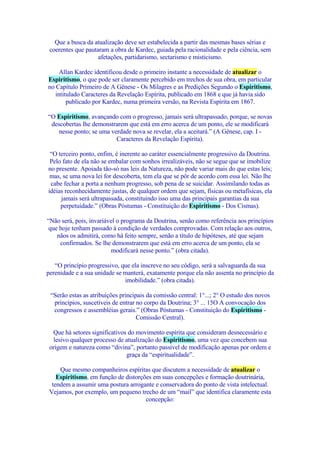 ATUALIZAÇÃO DOUTRINÁRIA NÃO É MODISMO