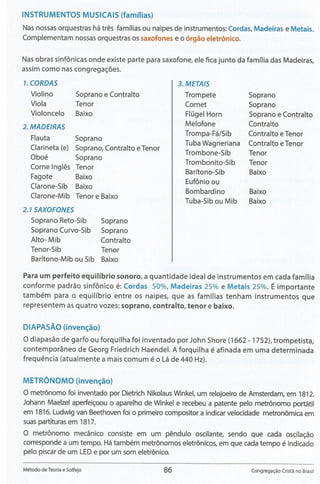 Método de Teoria e Solfejo(Novo Bona)