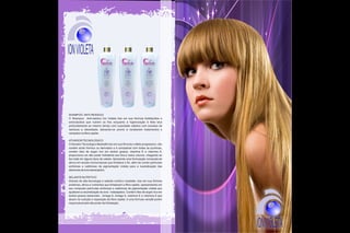 IONVIOLETA
SHAMPOO ANTI-RESIDUO
O Shampoo Anti-residuo Íon Violeta traz em sua fórmula fosfolipídios e
aminoácidos que nutrem os fios enquanto a higienização é feita lava
profundamente ao mesmo tempo com suavidade cabelos com excesso de
resíduos e oleosidade, deixando-os pronto á receberem tratamentos e
variações na fibra capilar.
ATIVADORTECNOLÓGICO
OAtivador Tecnológico Maxbelle traz em sua fórmula o efeito progressivo, não
contém ácido fórmico ou derivados e é compatível com todas as químicas,
contém óleo de argan rico em ácidos graxos, vitamina E e vitamina A,
proporciona um alto poder hidratante aos fios,e reduz volume, chegando ao
liso total em alguns tipos de cabelo. Apresenta uma formulação composta de
ativos em escala microscópicas que fortalece o fio, além de conter partículas
aniônicas e catiônicas de pigmentação violeta para a neutralização das
aberturas de tons alaranjados.
SELANTE NUTRITIVO
Através de alta tecnologia e selante nutritivo maxbelle, traz em sua fórmula
proteínas, ativos e nutrientes que fortalecem a fibra capilar, apresentando em
seu composto partículas aniônicas e catiônicas de pigmentação violeta que
ajudaram a neutralização de tons indesejados. Contém óleo de argan rico em
ácidos graxos essenciais , ômega 6, ômega 9, vitamina E e vitamina A que
atuam na nutrição e reparação da fibra capilar, é uma fórmula versátil porém
responsável pelo alto poder de hidratação.
IONVIOLETA
 