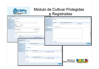 Módulo de Cultivar Protegidas
e Registradas
 