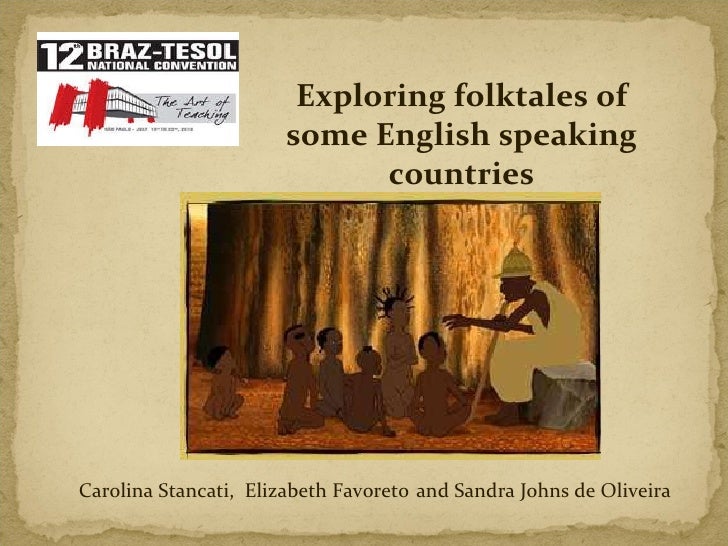 Exploring folktales of some English speaking countries