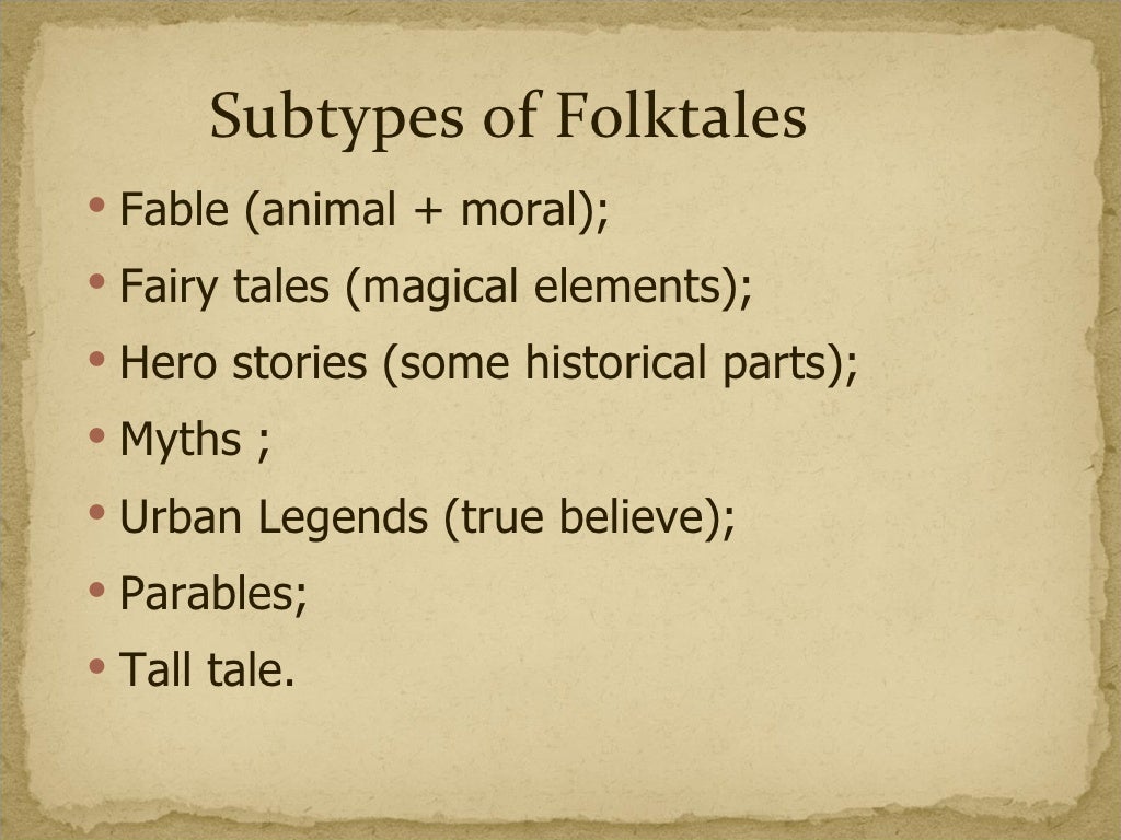 Exploring folktales of some English speaking countries