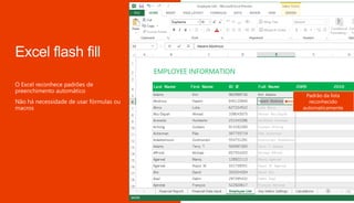 Padrão da lista
reconhecido
automaticamente
 