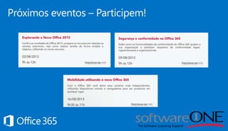 Próximos eventos – Participem!
 