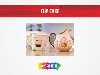 Passo a passo Cup Cake - Acrilex