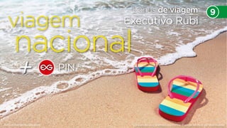viagem 
nacional 
Foto meramente ilustrativa 
bônus de viagem 
PIN 
Executivo Rubi 
9 
*concessão dos prêmios conforme manual técnico do distribuidor 
 