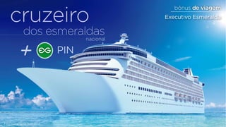 cruzeiro 
dos esmeraldas 
nacional 
+ PIN 
Foto meramente ilustrativa 
bônus de viagem 
Executivo Esmeralda 
 