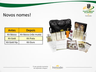 Novos nomes!


   Antes              Depois
  Kit Básico    Kit Básico (não muda)
  Kit Gold            Kit Prata
 Kit Gold Vip         Kit Ouro
 