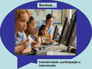 Sonhos... Interatividade: participação e intervenção 