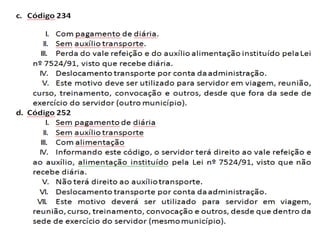 Novos códigos do bfe