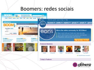 Boomers: redes sociais
 