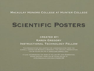 Nov scientific posters