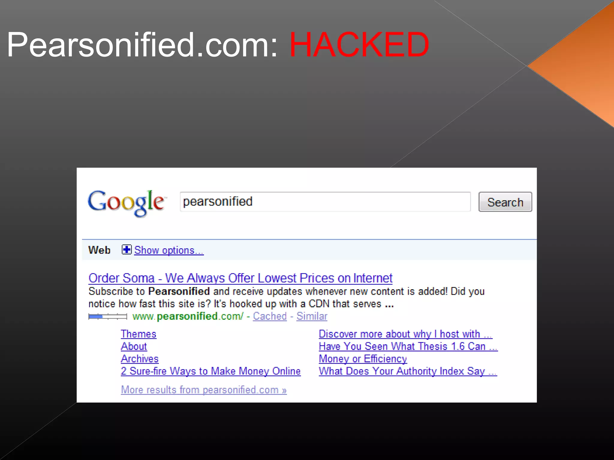 Pearsonified.com: HACKED
 