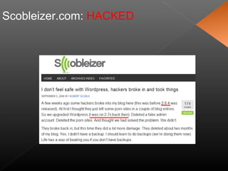 Scobleizer.com: HACKED
 
