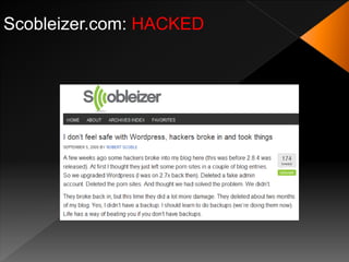 Scobleizer.com: HACKED
 
