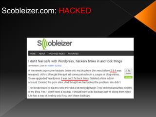 Scobleizer.com: HACKED
 