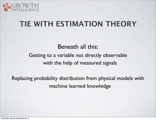 TIE WITH ESTIMATION THEORY


                                            Beneath all this:
                               ...