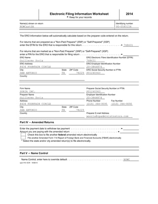 NOWCastSA 2014 Form 990