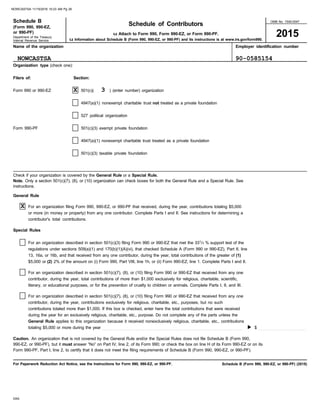 NOWCastSA 2015 Form 990