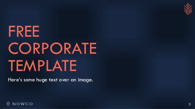 nowco free powerpoint presentation template free corporate presentation templates