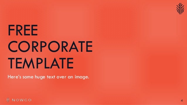 free corporate presentation templates