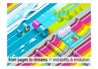 from pages to streams = instability & evolution
 