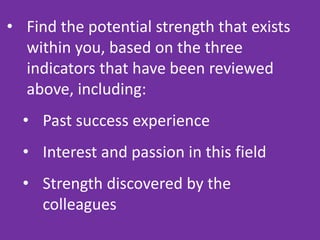 Now discover your strengths ppt | PPTX